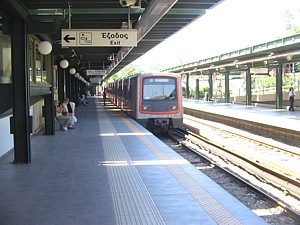 Athens airport Metro Sept 2009