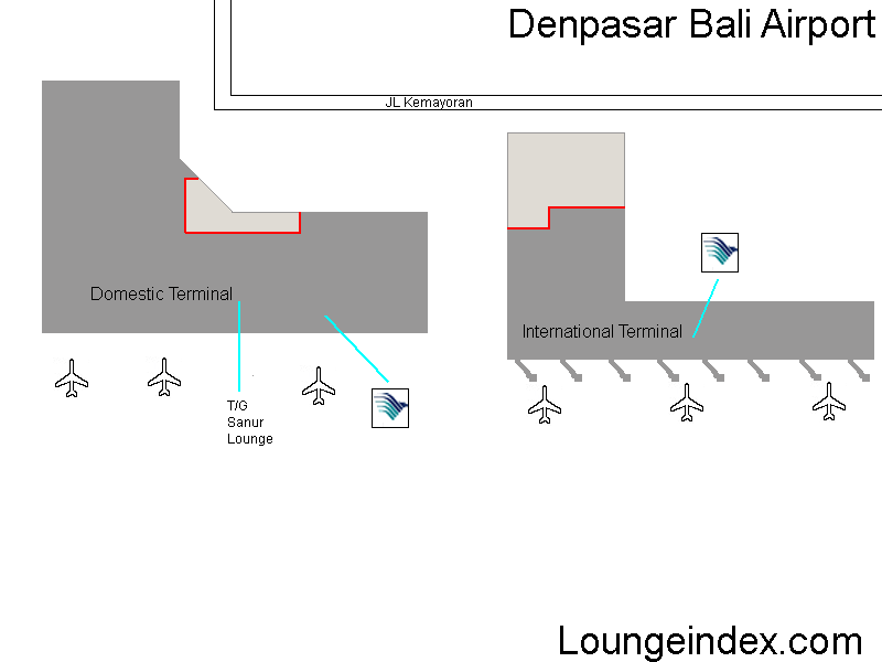 Denpasar - Bali Airport terminal map