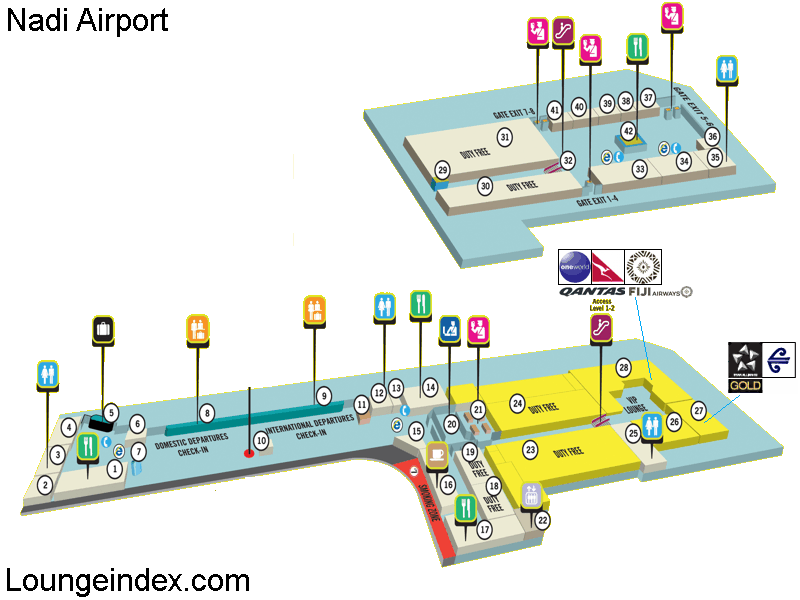 Nadi Airport Terminal Map