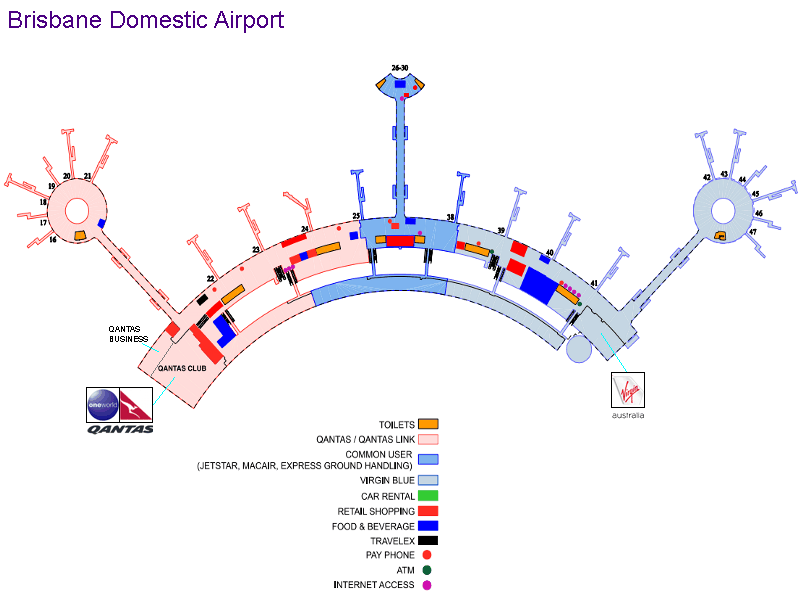 BNE: Brisbane Airport Guide - Terminal map, airport guide, lounges ...